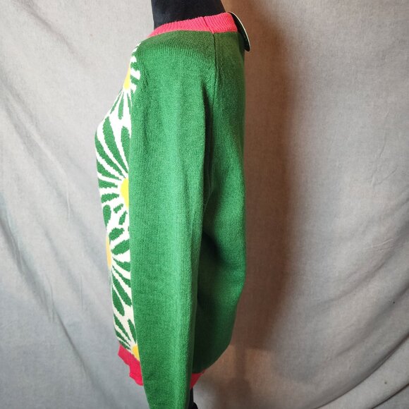 Share Oxknit Sweater Retro Daisy Women's Size L - Pullover - NEW with Tags - Picture 2 of 9